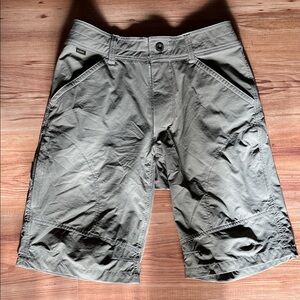 Grey/Green Kuhl Renegade cargo shorts